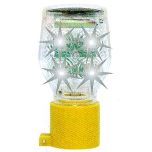 平型ソーラー工事灯・幅85mm（白点滅）（安全用品・安全保安用品・ソーラー工事灯）