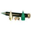 単管打込ミサイル・φ48.6用・樹脂製（緑色）（安全用品・安全保安用品・単管打込ミサイル樹脂製）