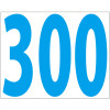 白高輝度タイプ数字マグネット・200mm×250mm（300）