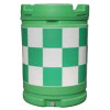 クッションドラム（PE樹脂）・緑反射・白反射（安全用品・安全保安用品・クッションドラム）