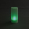電池式LEDキャンドル・緑(デコレーションフィルム2枚・電池付属)