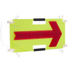 LED矢印板・360mm×720mm・黄/赤・積み重ねタイプ（赤点滅・流動）（安全用品・安全保安用品・LED矢印板）