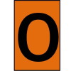 オレンジ高輝度タイプ数字マグネット・250mm×130mm(0番)