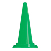 ソフトカラーコーン・緑色/高さ700mm（約1.0kg・やわらかコーン）（安全用品・安全保安用品・ソフトカラーコーン）