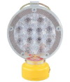 LED警告灯・高輝度LED赤（直径195mm・カットコーン装着取付具付属）（安全用品・安全保安用品・LED警告灯）