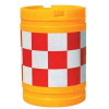 クッションドラム・赤反射/白反射（20リットル水袋5ヶ入）（安全用品・安全保安用品・クッションドラム）